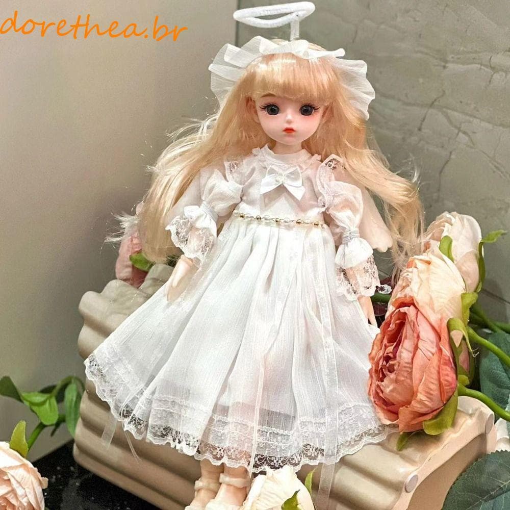 DORETHEA Princess Dress Up Bonecas Bjd , 1/6 SD Olhos Atraentes Boneca De 30 Cm Com Roupas , Elegante