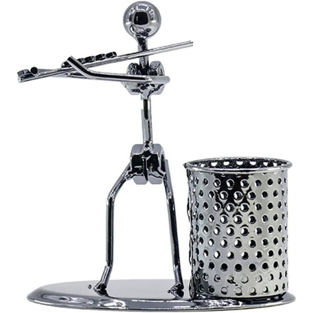 Acessórios Criativos para Mesa de Escritório, Porta-Lápis de Metal em Forma de Instrumento Musical, Brinquedos e Present