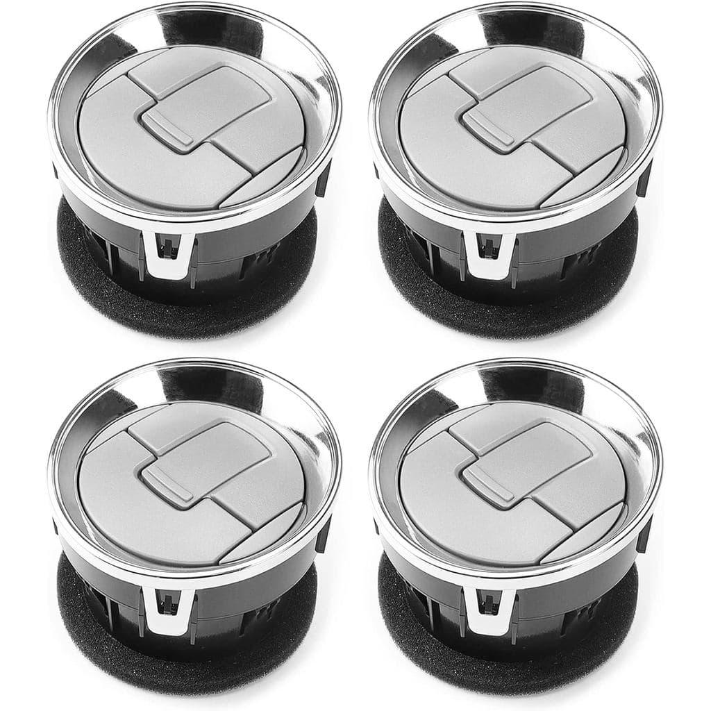 FEXON Grelhas de Ventilação Cromadas para Painel Frontal Interno Compatíveis com Ford F150 F-150 Lobo 2009-2014 9L3Z-198