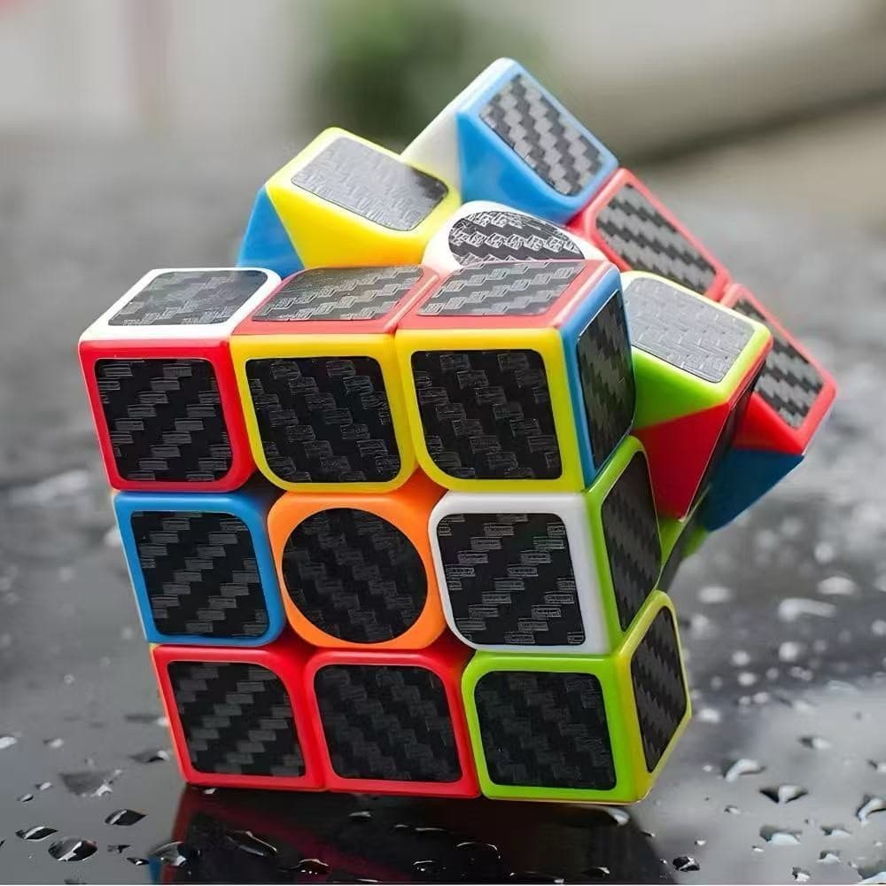 Cubo Mágico Profissional Rubik 3x3 Sem Adesivo / Quebra-Cabeça Infantil Educativo