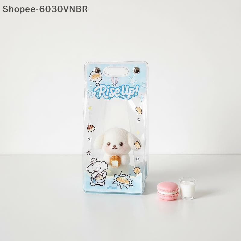 [QY] Bolsa De Armazenamento De Boneca Kawaii Em PVC Transparente Com Padrão De Desenho Animado , Transporte Portátil À P