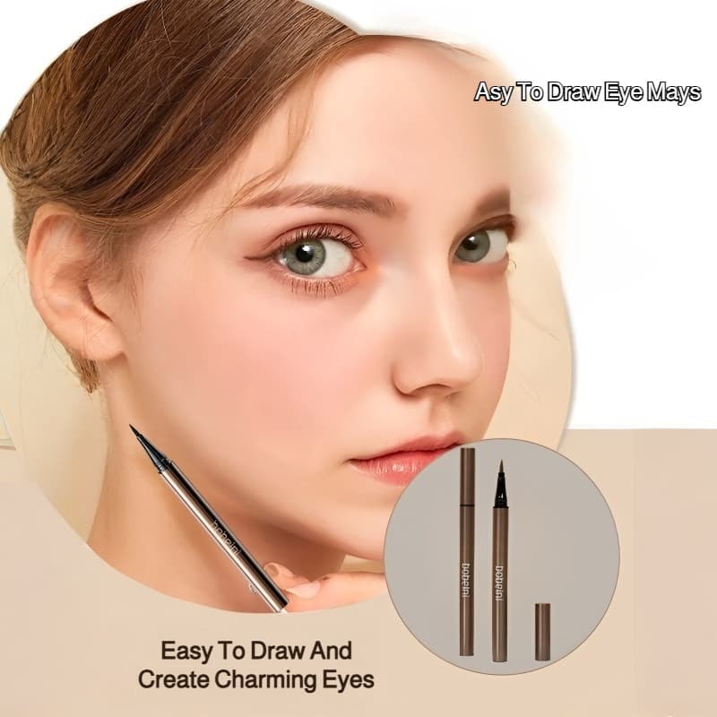 [Não Borra] Eyeliner Pensil Cair & Gel Tahan Lama/Anti Luntur/Lápis de Olho/Delineador Líquido/Resistente à Água