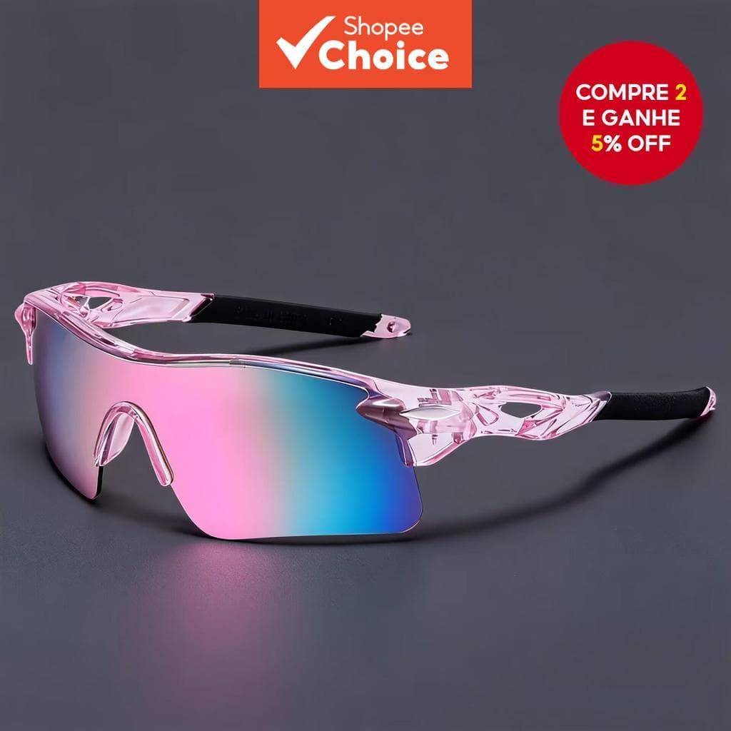 Óculos De Sol Coloridos Para Esportes Ao Ar Livre , Moda , Ciclismo , Lentes À Prova De Vento E Protetoras