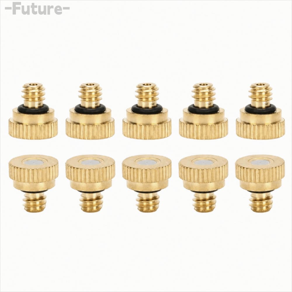 Futuro 30 Peças De Bico Atomizador , Pulverizador De Latão Com Orifício De 0.2 Mm , Névoa Fina 10/24 UNC Nebulização Pol