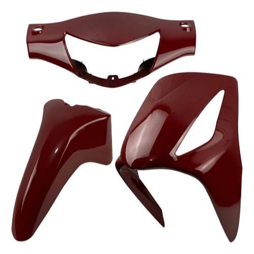 Kit Carenagem 3 Peças Paralama + Bico Frontal + Carenagem Do Farol Biz 125 2006 2007 2008 2009 2010