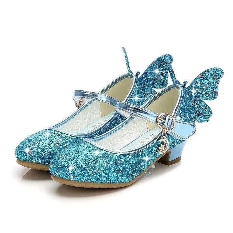 Sapatos de Cristal da Princesa Cinderella, Anna e Elsa para Meninas, Sandálias de Fantasia para Cosplay
