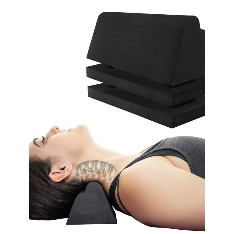 Destacável altura ajustável EVA coluna cervical massageador conjunto de três peças auxiliar coluna cervical ombro relaxa