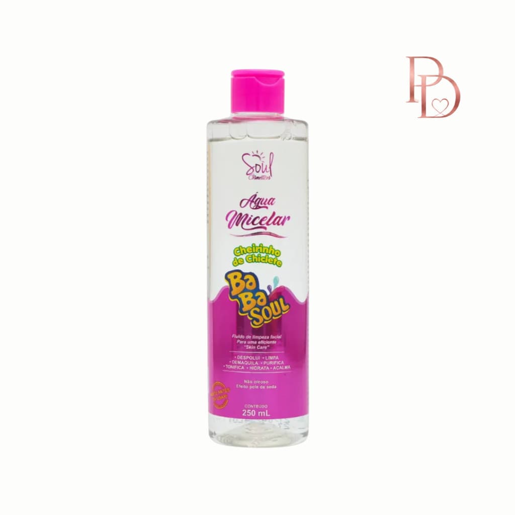 Água Micelar Babasoul Fluido de Limpeza Facial 250ml Soul Cosméticos