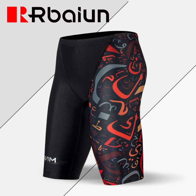 Calções de banho masculinos calções de cinco pontos Anti-constrangimento primavera quente terno de natação Boxer masculi