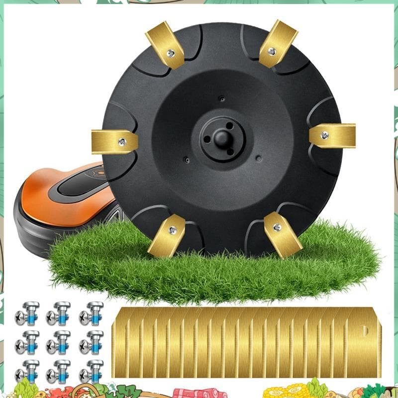 Kit De Disco De Substituição De 6 Lâminas Para Sileno + Easi Life Com Peças De Cortador De Grama De 18