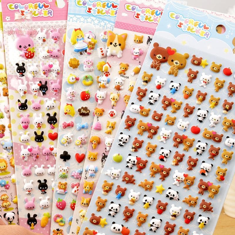 Gentlehappy Bonito Mini Animal Estereoscópico 3D Bolha Stier Diário Decoração Papelaria Stiers br