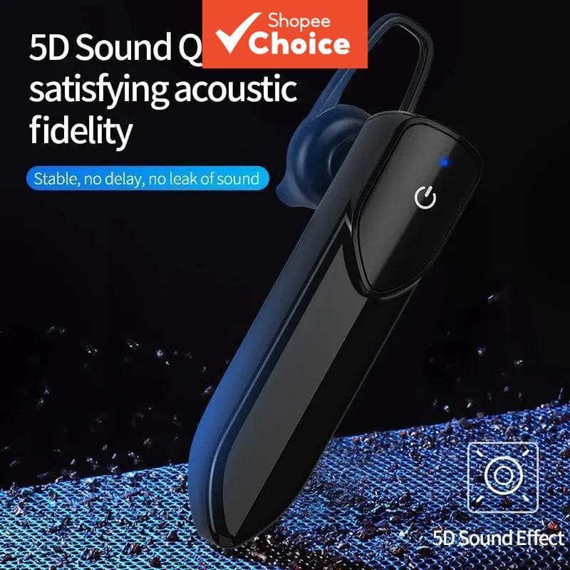 Fones de Ouvido V19 Mono-Auriculares TWS Bluetooth Sem Fio para Negócios, à Prova d’Água, com Longa Duração de