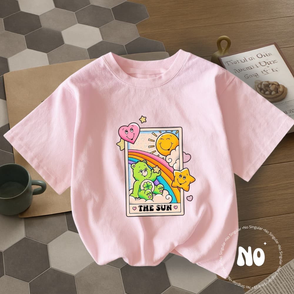 Camisa camiseta Ursinhos Carinhosos Carta Lembranças Camiseta Casual 100% Algodão