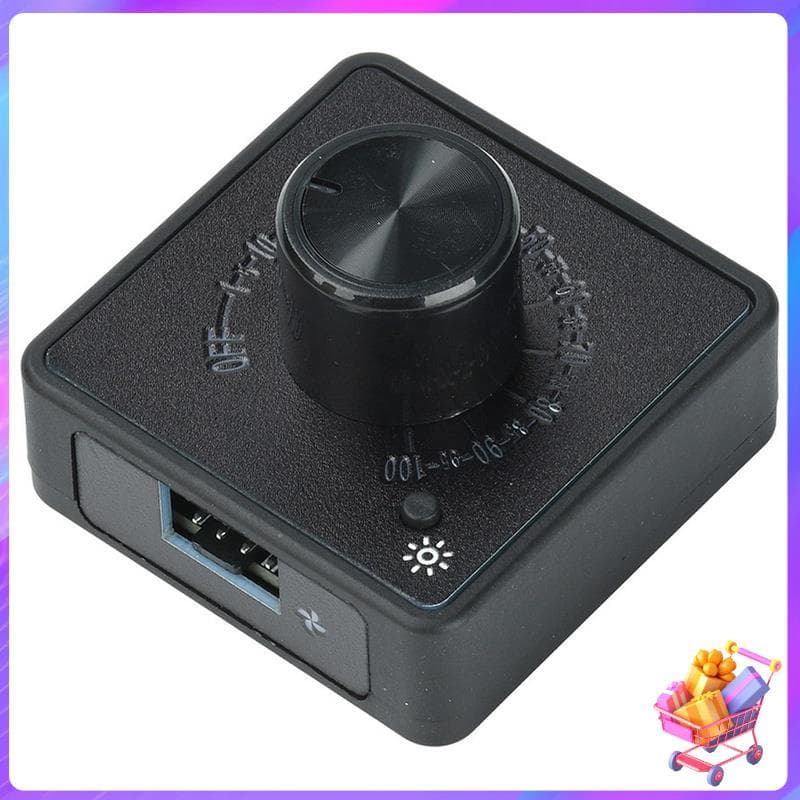 [Bom Negócio] Controlador De Ventilador PWM De 4 Fios DC 5V 12V 24V PD QC Carregamento Rápido USB-A Tipo-C Caixa De Comp