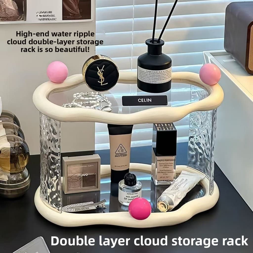 Prateleira de mesa de alta qualidade, Rack de armazenamento de entrada, banheiro, cosméticos, caixa organizadora UDKN
