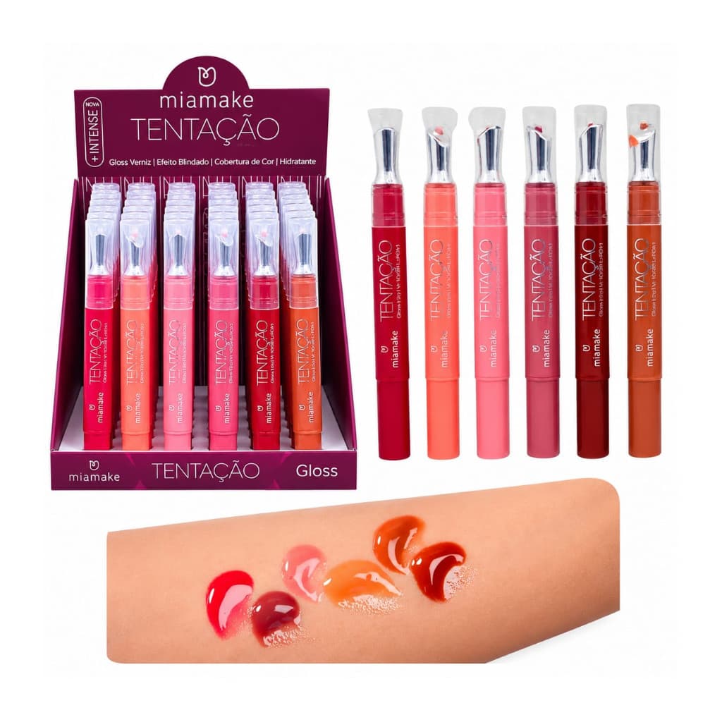 GLOSS TENTAÇÃO INTENSE MIA MAKE UNIDADE CÓD.2567