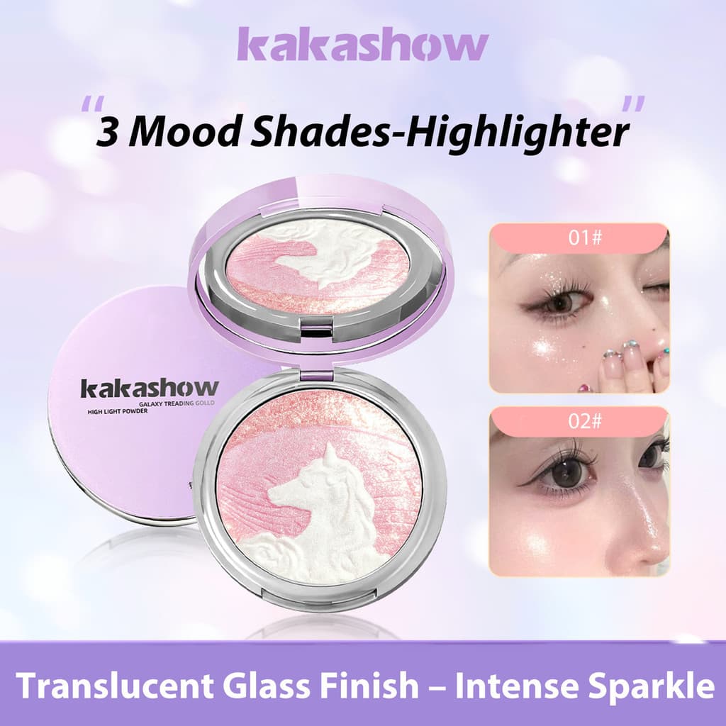 kakashow Marcador Multifuncional De 3 Cores Shimmer Suave Seda Pérola Modelador De Rosto De Longa Duração À Prova D'água