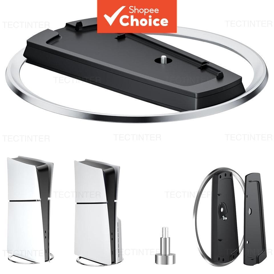 Suporte portátil de metal vertical para PS5 / PS5 Slim / PS5 Pro, base antiderrapante para acessórios de jogos
