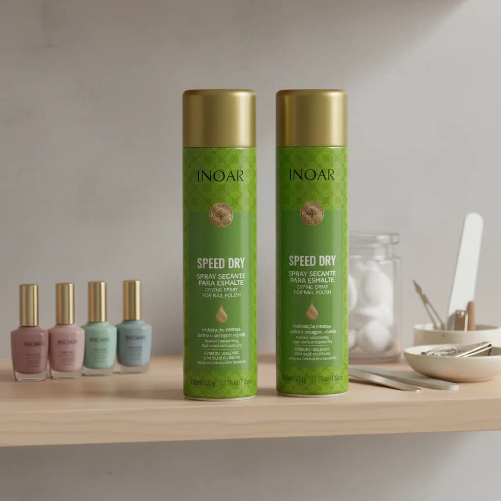 Kit 2 Spray Secante Inoar Para Unhas Esmalte Manicure