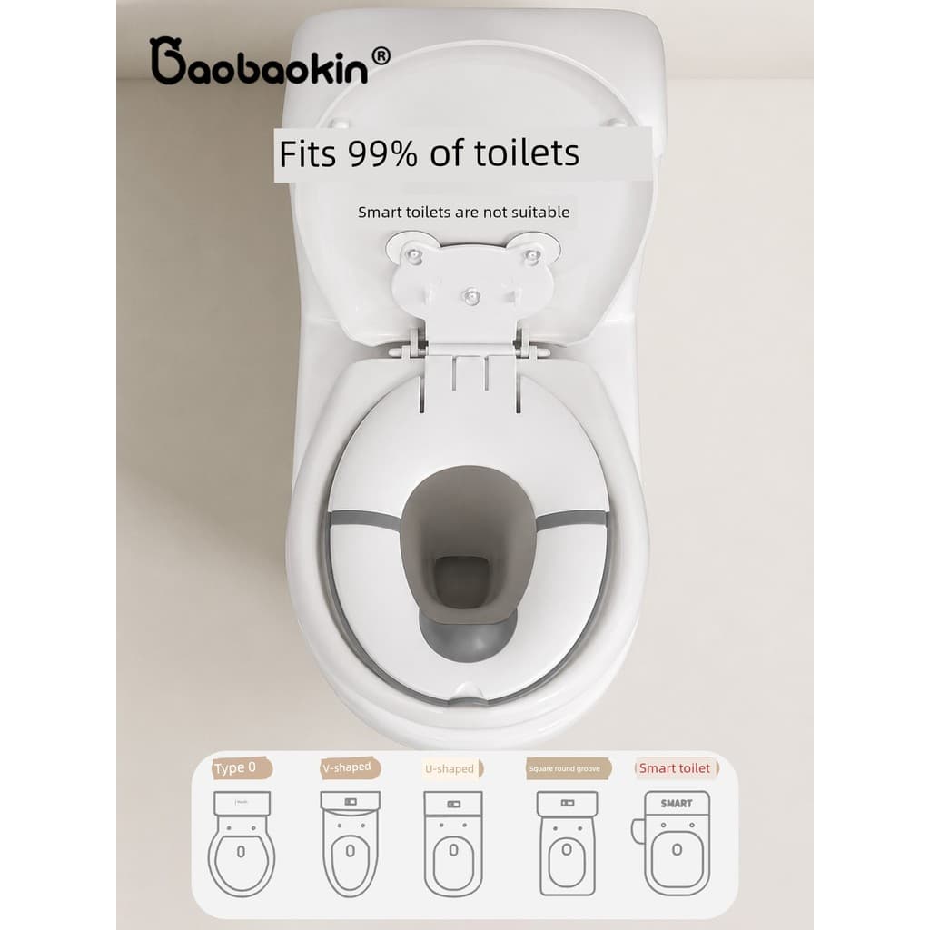 🔥 Fácil de Instalar e Remover 🔥 Auxilia no Desfralde e Autonomia Assento de Vaso Sanitário Infantil Portátil Base Anti