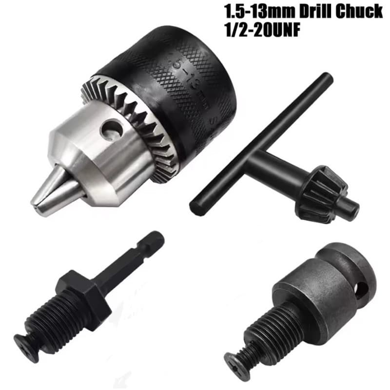 Mandril Profissional Adaptador para Furadeira Rosca 1/2‑20UNF 1,5‑13mm para Brocas