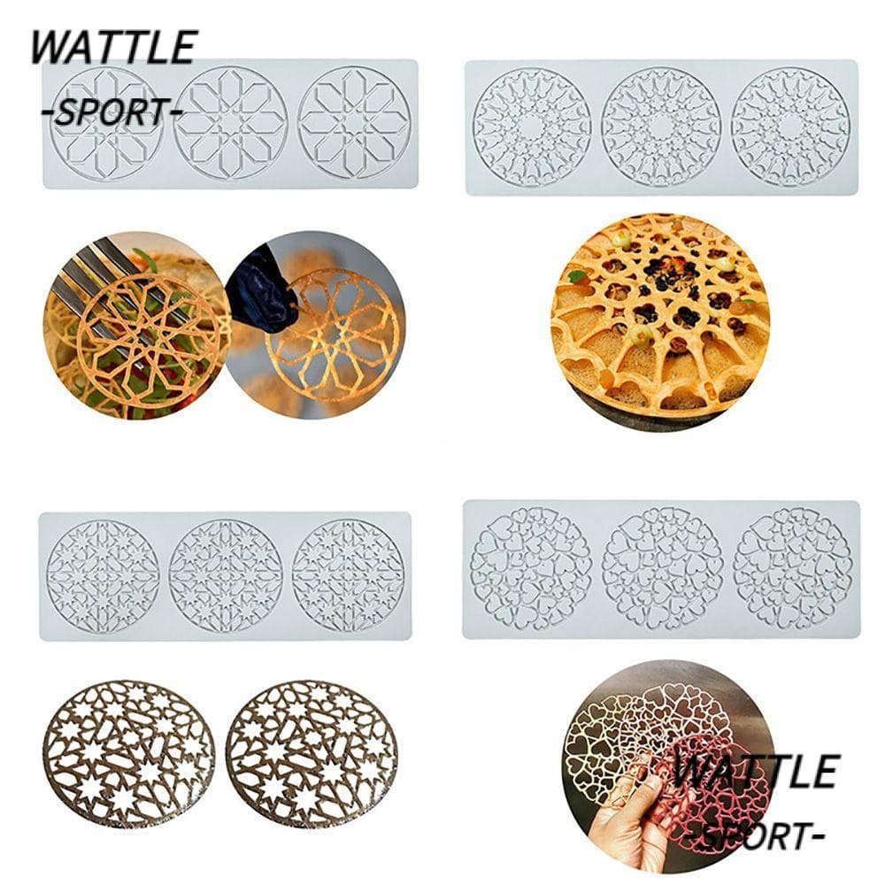 WATTLE Fondant Bolo Tapete De Renda Coração Ferramenta De Cozimento Bakeware Borda De Decoração De