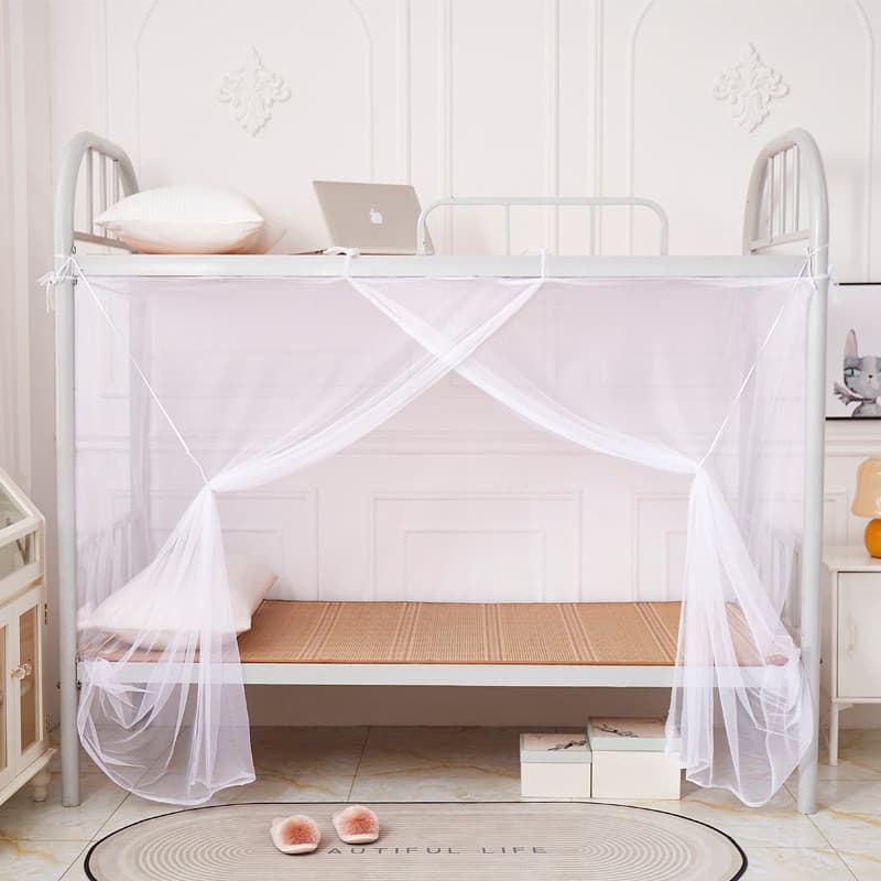 2026 novo estilo mosquiteiros dormitório estudantil cama de solteiro dedicada à moda antiga sem instalação superior infe