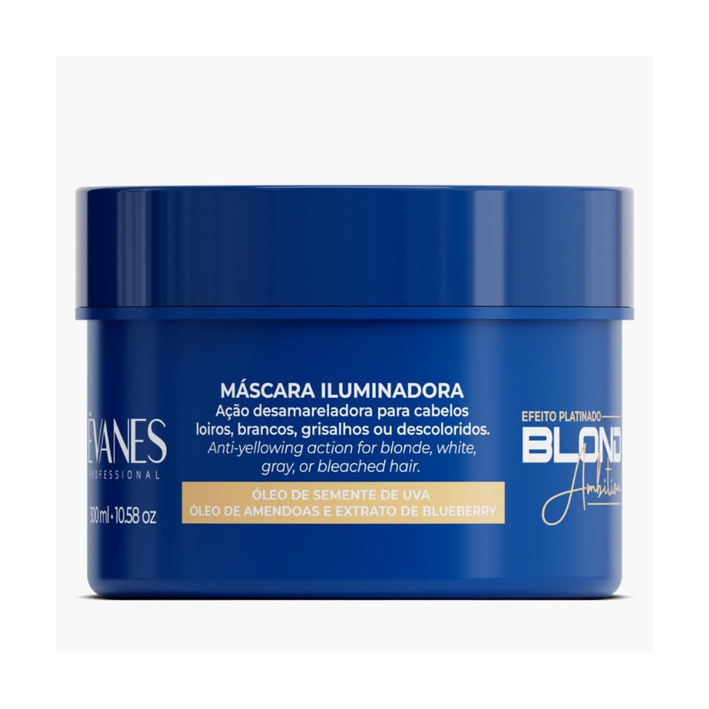 Máscara Iluminadora Blond Ambition Evanes Professional 300g