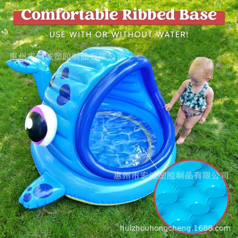 Forma de baleia ao ar livre inflável piscina das crianças tenda do bebê Indoor Bobo piscina de bolinhas portátil armazen