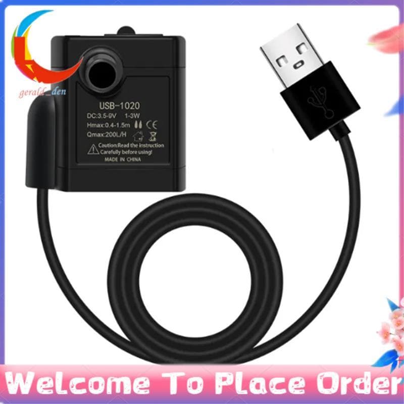 Ciclo De Água Acessórios Do Aquário Filtro USB Mini DIY Submersível Baixo Ruído Bomba Motor Sem Escova