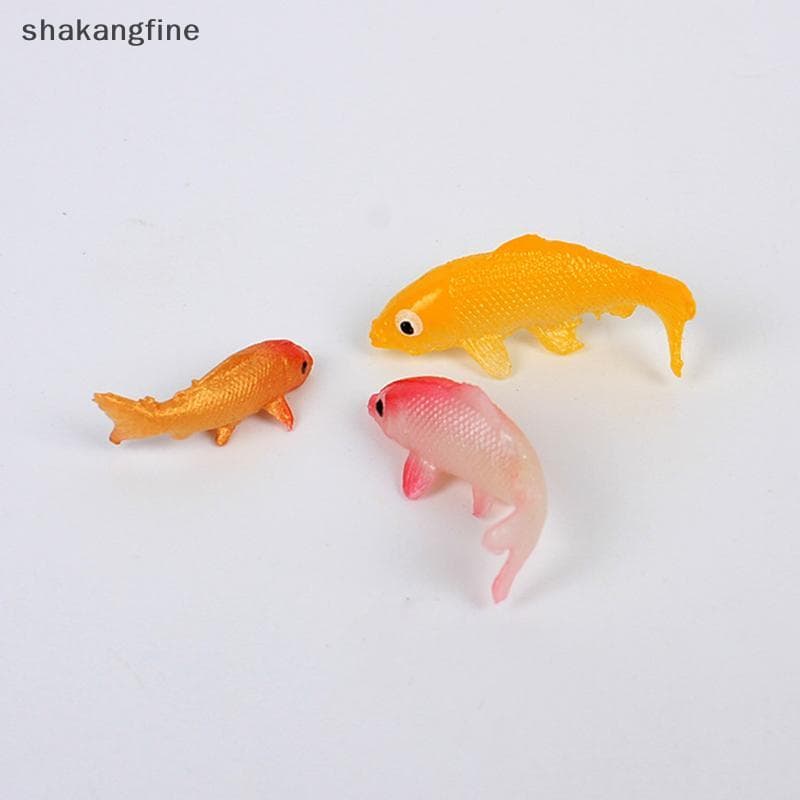 SHBR Mini Modelo De Peixe Carpa Simulação Animal Brinquedos Infantis DIY Decorativo Peixinho Estatuetas Decoração Para C