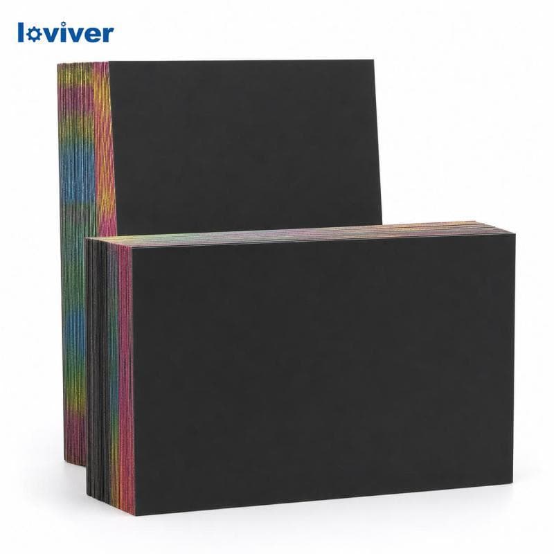 Papel Artístico Colorido A4 Para De Rascunho 16K/50 Folhas Com 5 Palitos De Bambu