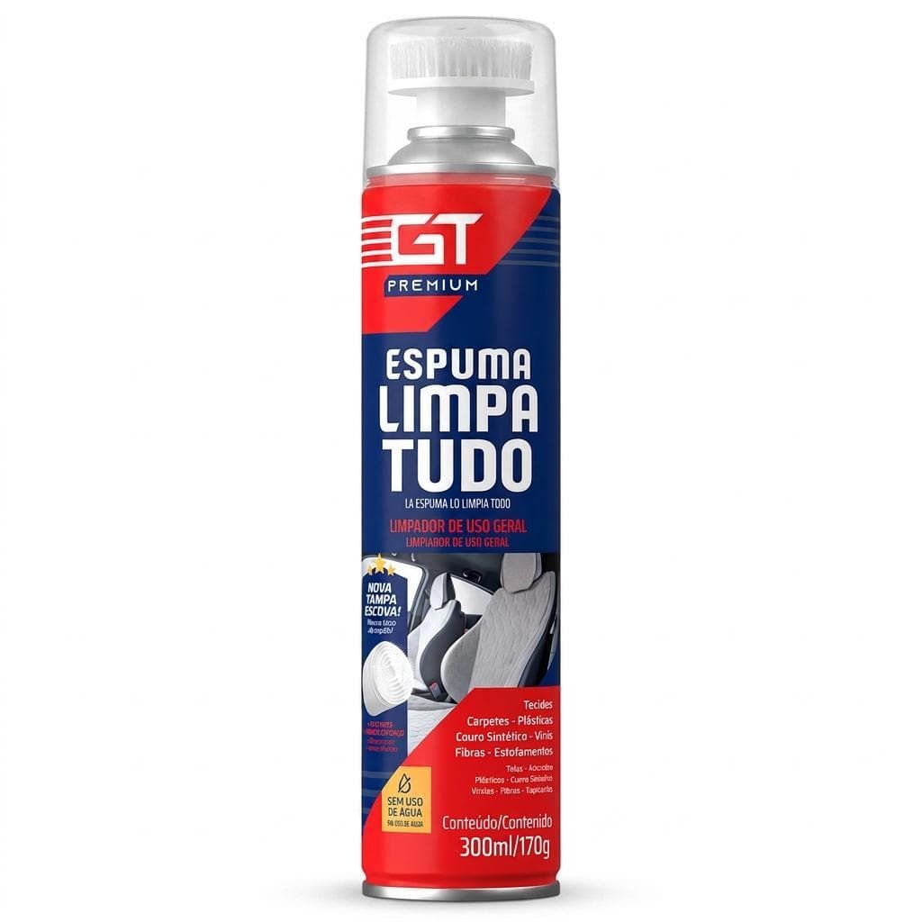 Kit 12 Espuma Limpa Tudo GT Premium 300ml para Limpeza