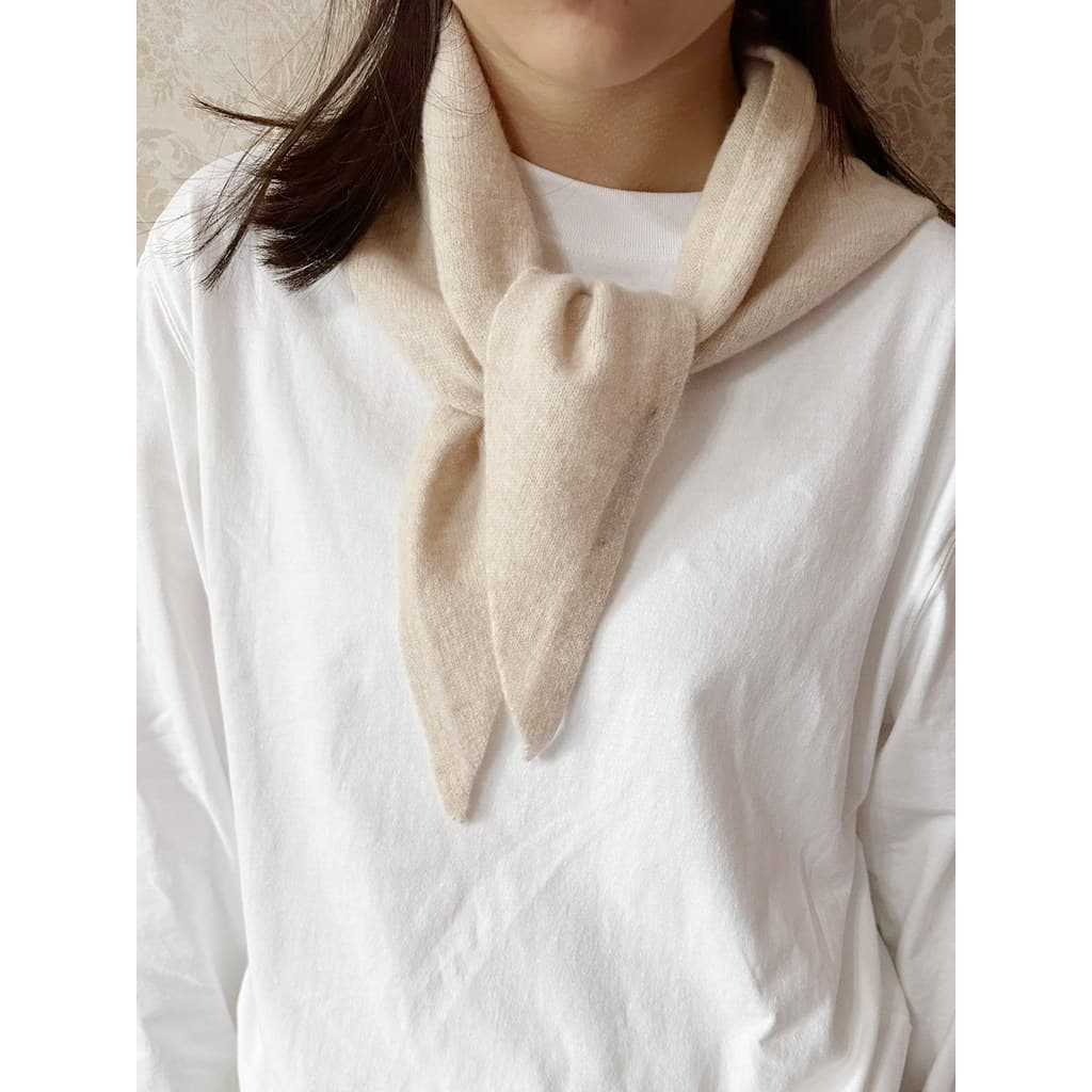 Coreia do sul novo estilo elegante 100 lã pescoço proteção cachecol de malha feminino outono inverno All-Match pequeno c