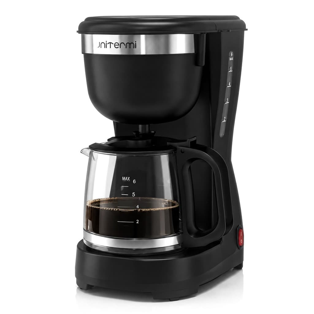 Cafeteira Elétrica 600mL 15 Xícaras Preta Filtro Lavável Base Aquecedora + Colher Dosadora