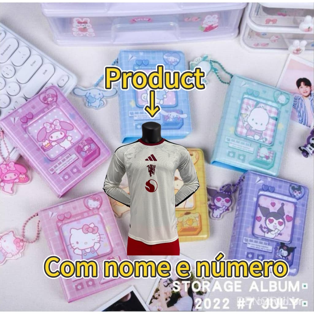 Álbum de Fotos Mini Sanrio com 40 Bolsos de 3 Polegadas para Instax Polaroid, Porta-Cartões de PVC, mymelody, Kuromi, Ci
