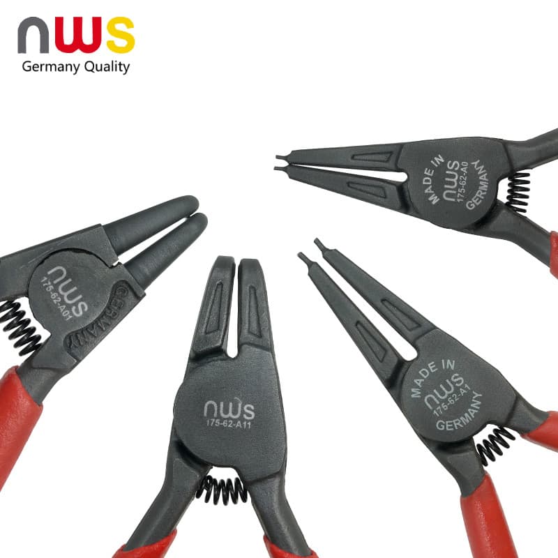Alemanha Envis NWS Alicate de anel de retenção de eixo externo 175-62-A0 A01 A1 A11