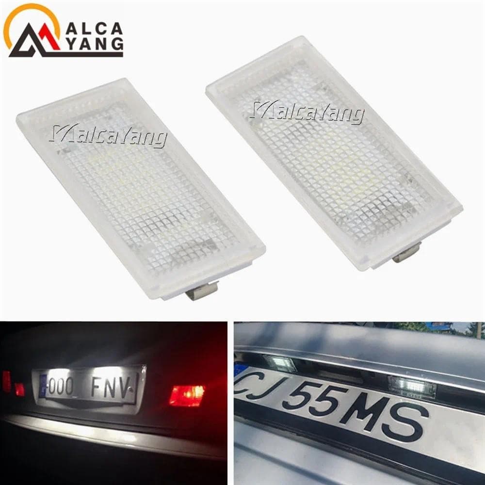 Auto 12V Led Número Da Placa De Licença Lâmpadas Branco CANBUS Carro Sem Erro Luzes Para BMW E46 4D 1998-2003 Peças De A