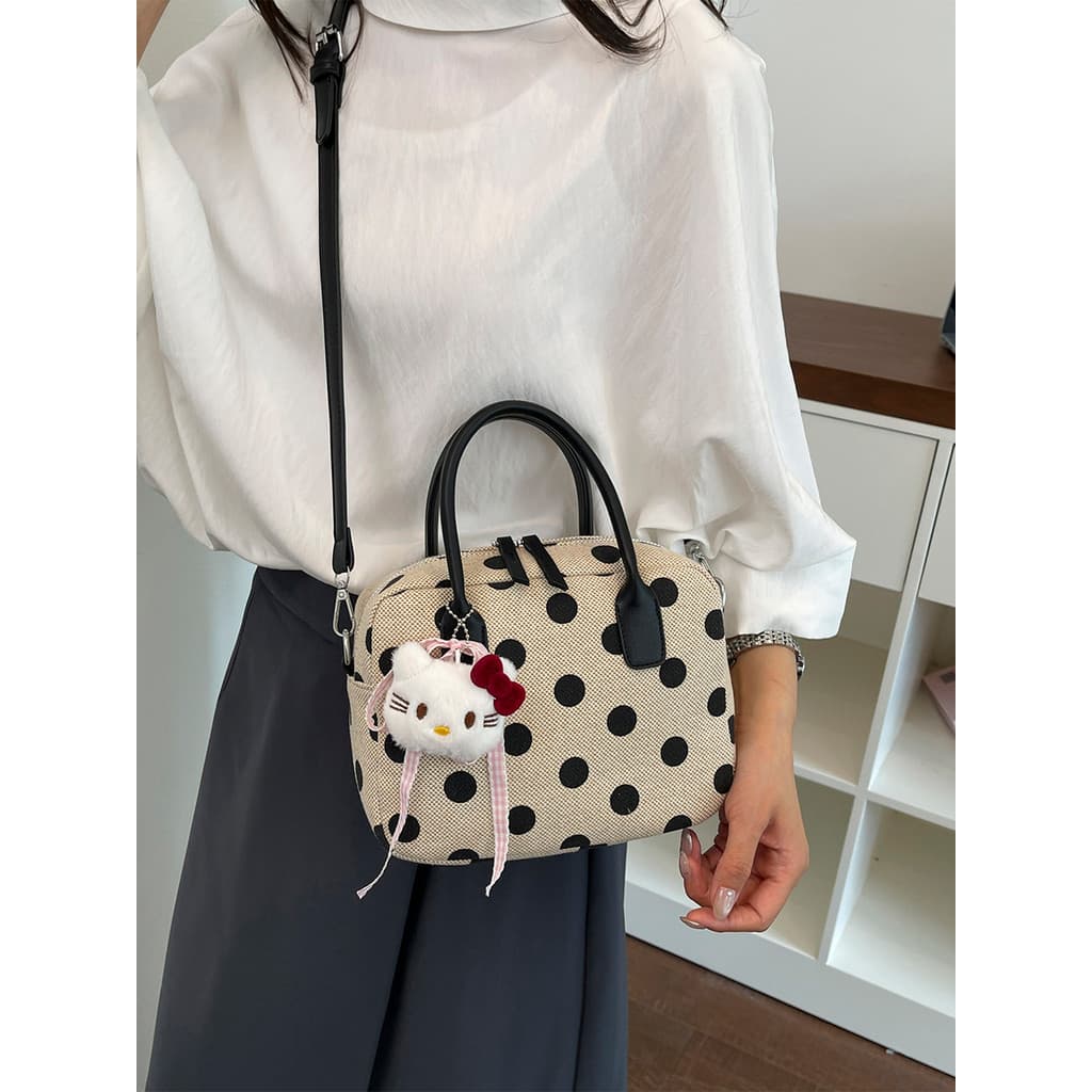 Moda Super quente nicho Polka Dot saco feminino 2026 novo estilo Commuter All-Match saco do mensageiro High-End portátil