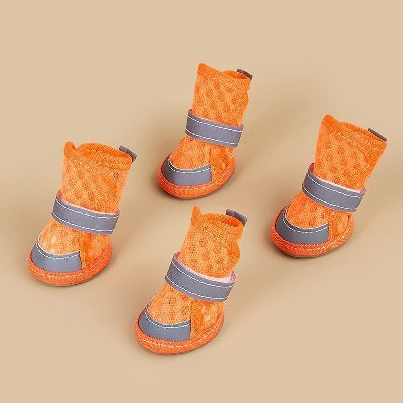 Sapatos para cães primavera verão Teddy pequeno cão capa de sapato de sola macia Bichon Pomeranian respirável não-queda