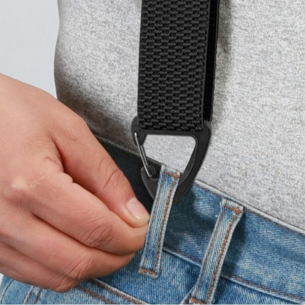Suspensórios De Trabalho FTARLY , 3.8 Cm De Largura Com 4 Fechos De Pinça Tipo X , Elásticos Para Calças Resistentes