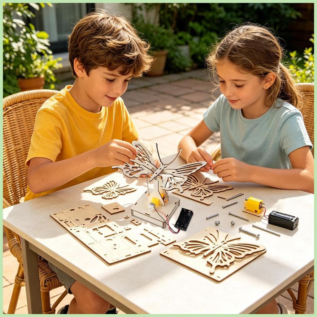 Borboleta Artesanato Educacional Interativo Mecânico Ciência Mecanismo Engrenagem Brinquedo Conjunto Para Escola Sala De