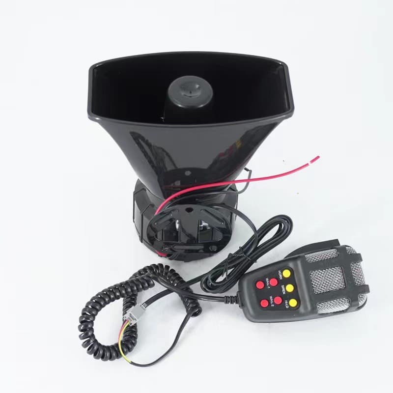 Buzina de carro 12V 100W, alto-falante de alarme de sete tons, buzina quadrada, buzina de motocicleta, alto-falante mult