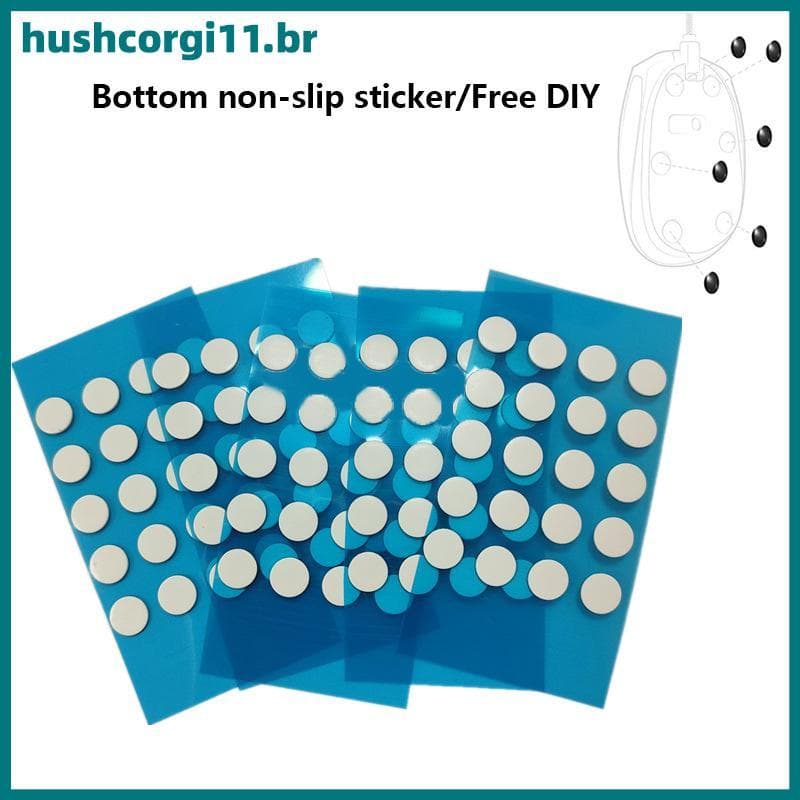 Adesivo De Pé Antiderrapante Universal HUSH Para Mouse-Pequenos Patins Redondos Controle De Velocidade BR