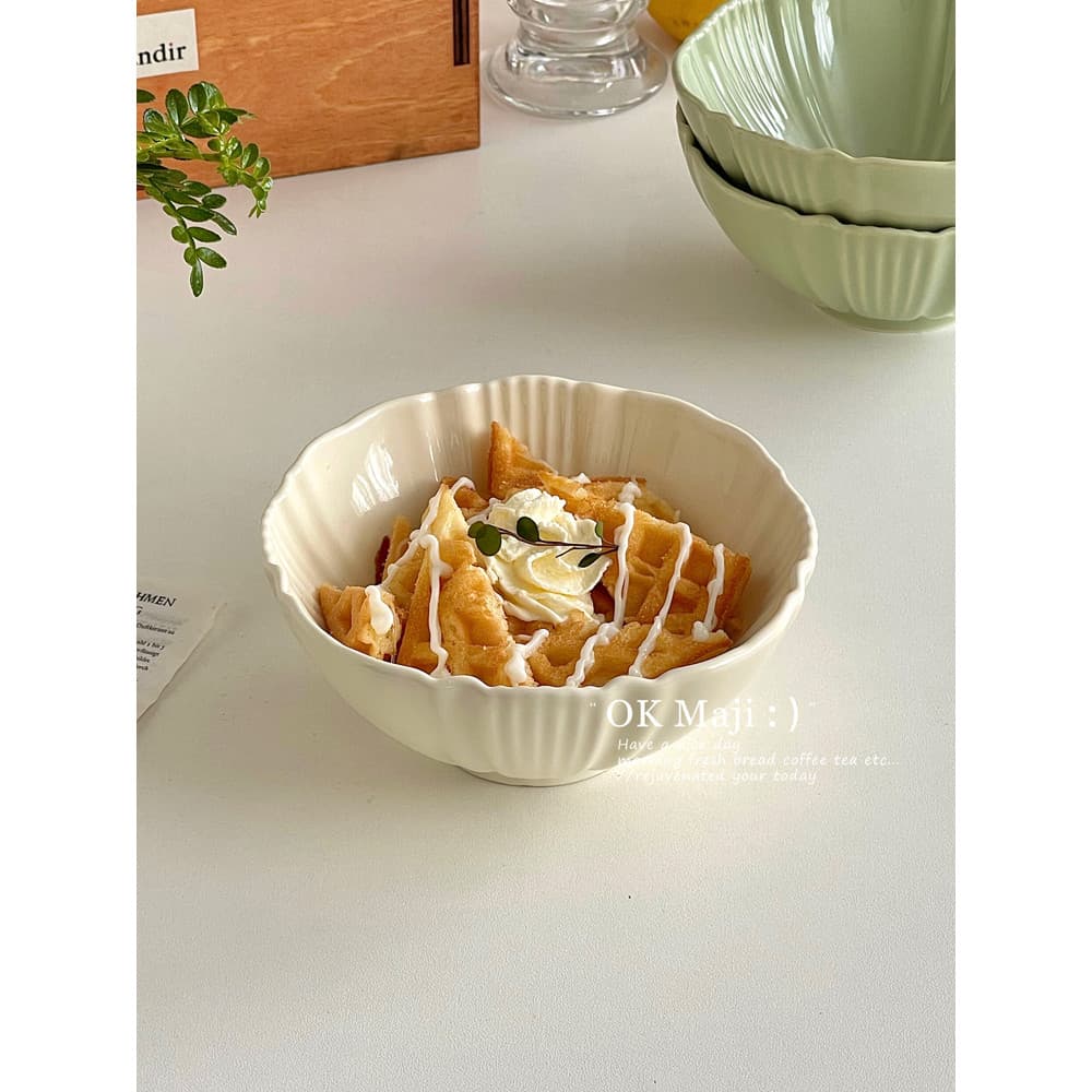 Tigela de arroz bonita especial, tigela de cerâmica de 17cm, novo estilo, conjunto de utensílios de mesa domésticos, tig