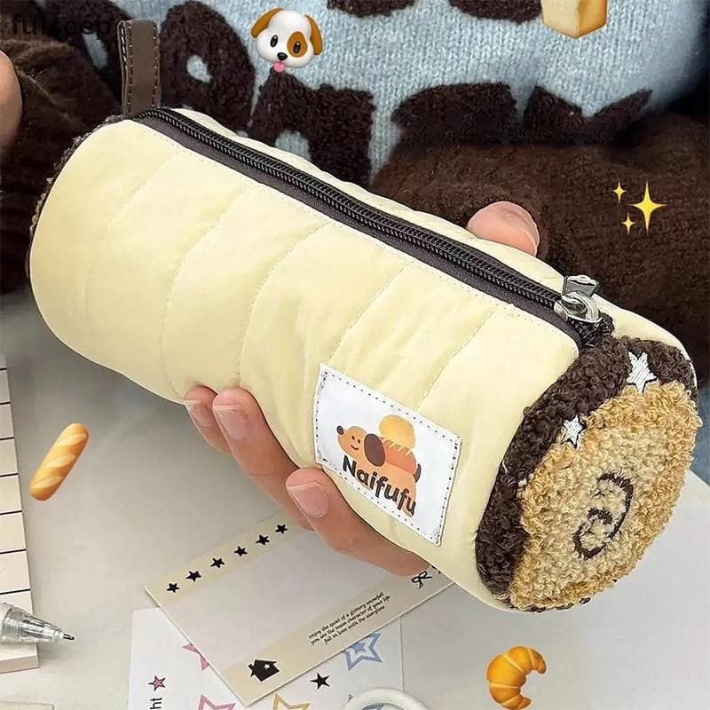 [fulseep] Estojo De Lápis De Grande Capacidade De Desenho Animado Kawaii Bolsa De Armazenamento De Caneta Macia Cosmétic