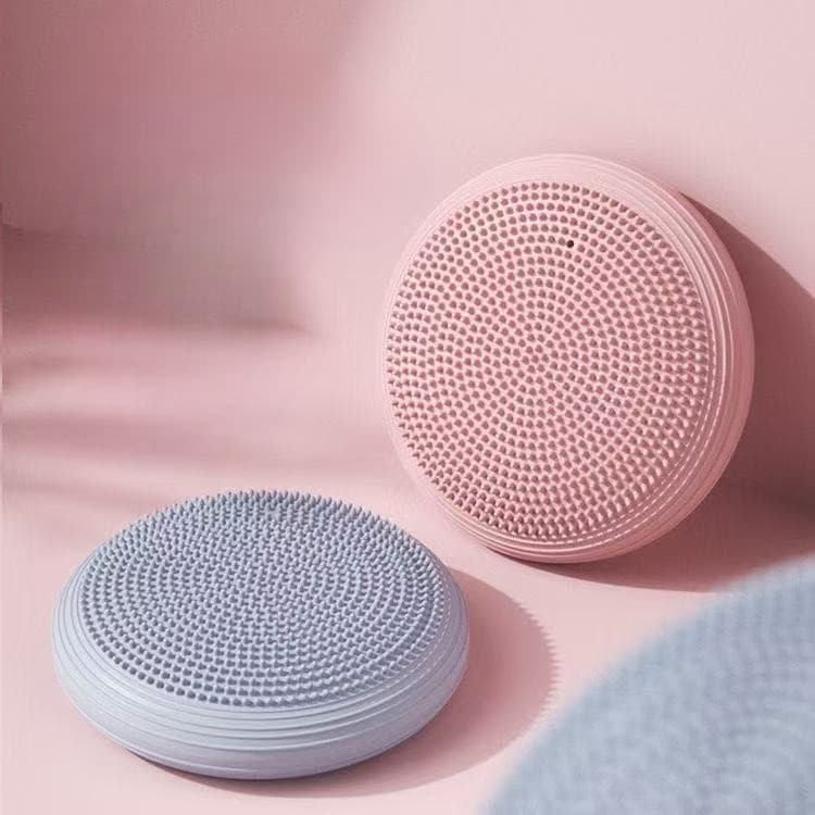 Tapete de equilíbrio para yoga, almofada de ar para equilíbrio dos pés, equipamento de treinamento de equilíbrio semicir