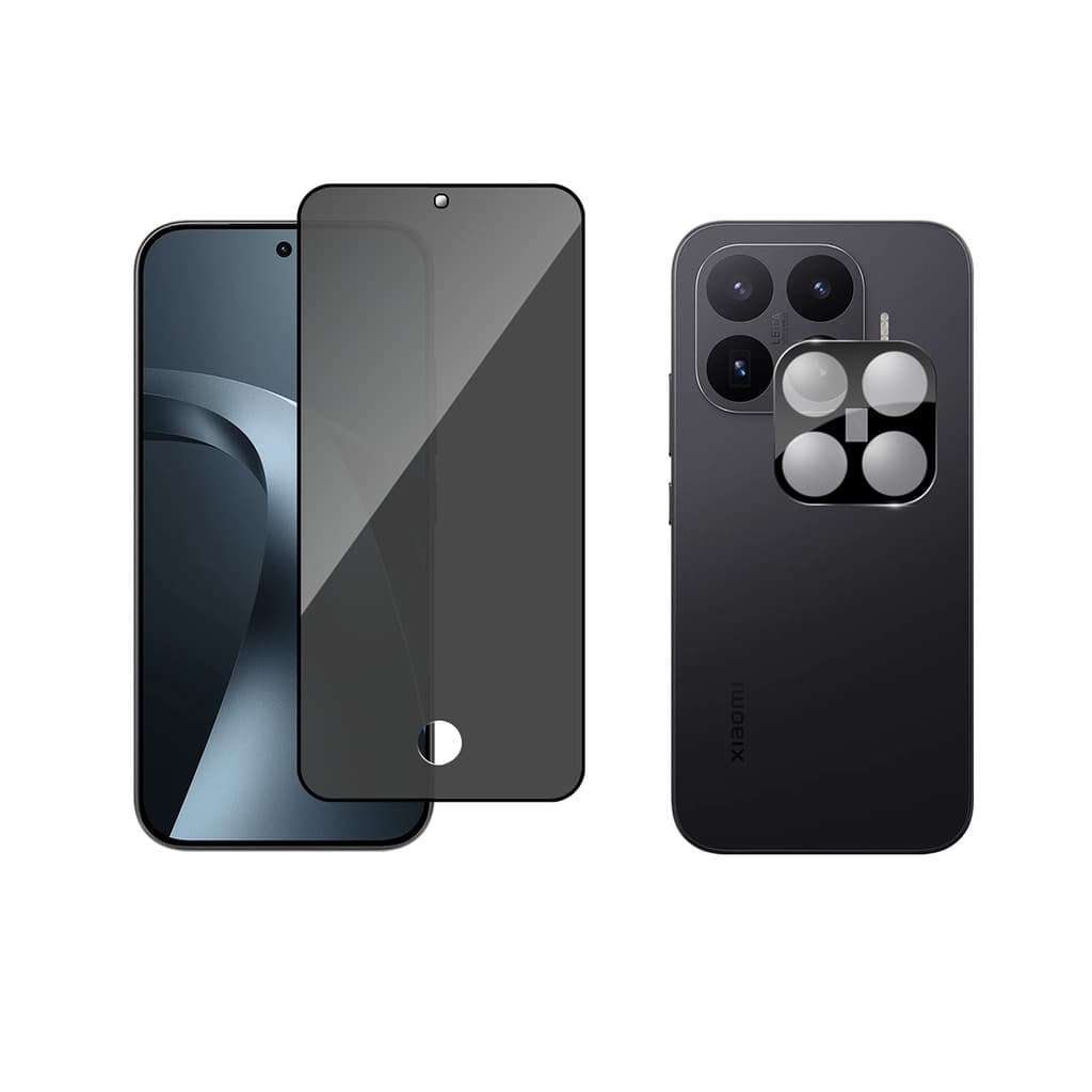 Película Vidro Privacidade + Película Câmera Vidro P/ Xiaomi 17T 5G