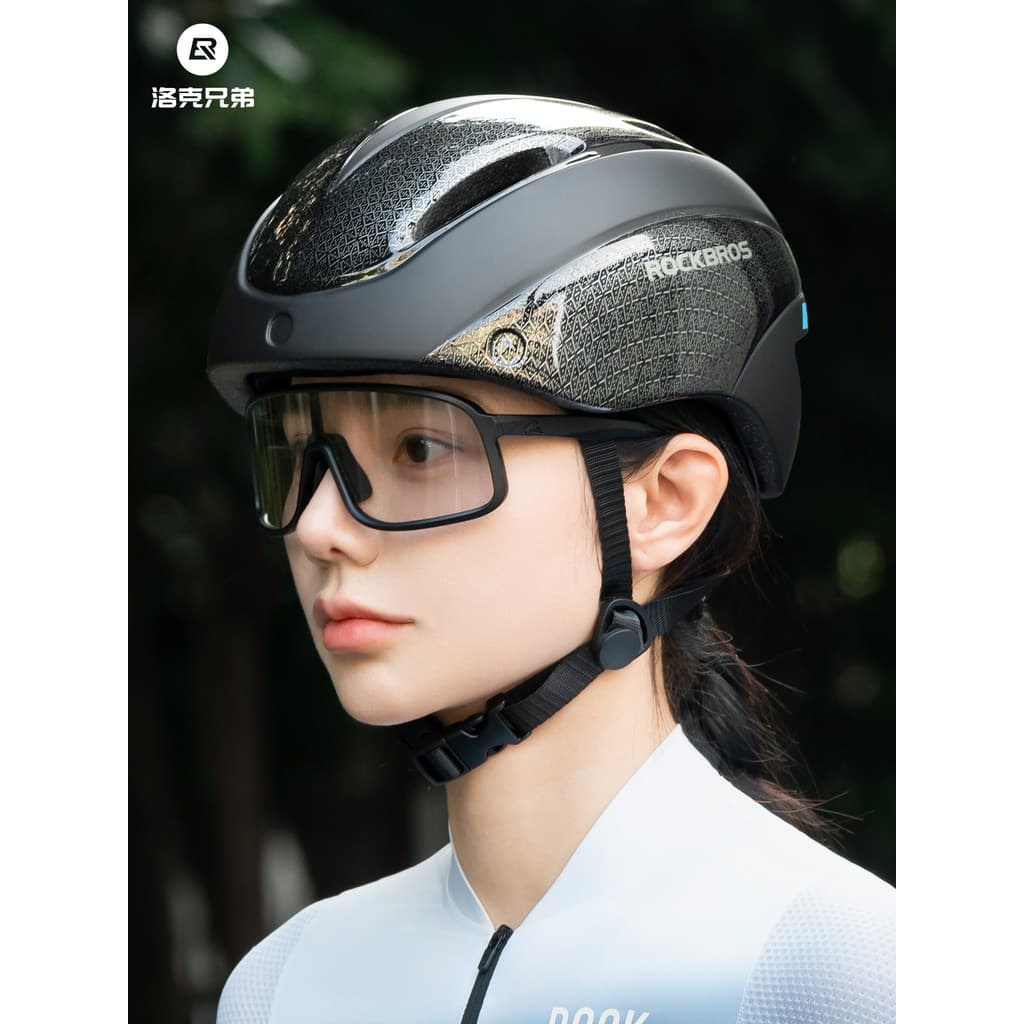 Rock Brothers Capacete de bicicleta Homens Mulheres Mountain Bike Capacete de segurança com óculos Equipamento de equita
