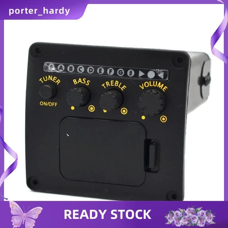 Profissional Guitarra Acústica Pré-Amplificador EQ Sintonizador Captador Captadores De Piezo Equalizador Acessório